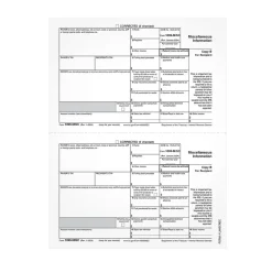 Adams Tax Forms<2024 1099-MISC Copy B Laser Tax Forms, 50/Pack (LMISCREC-S)