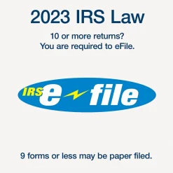 Adams Tax Forms<2024 1099-NEC Tax Form with e-files and Access to Tax Forms Helper, 4-Part, 3-Up, Copy A, 1, B, 2, 24/Pack