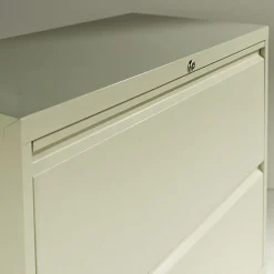 Alera File Cabinets<4-Drawer Mobile Lateral File Cabinet, Letter/Legal Size, Lockable, 53.25"H x 30"W x 19.25"D, Light Gray (ALELF3054LG)