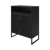 Ameriwood Storage Cabinets<Purdue 30" Storage Cabinet with 3 Shelves, Black Oak (3558335COM)
