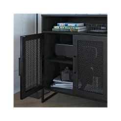 Ameriwood Storage Cabinets<Purdue 30" Storage Cabinet with 3 Shelves, Black Oak (3558335COM)