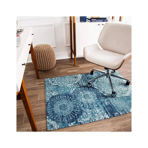 Anji Mountain Chair Mats<Rug'd Maldives Carpet & Hard Floor Chair Mat, 36" x 48'', Polyvinyl Chloride (AMB9015)