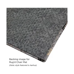 Anji Mountain Chair Mats<Rug'd Tromso Carpet & Hard Floor Chair Mat, 36" x 48", Blue/Black/Gray (AMB9035)
