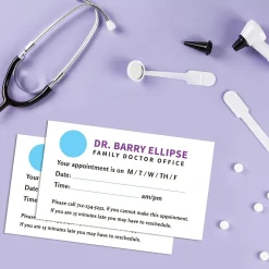 Avery Business Cards<Clean Edge Business Cards, 2" x 3 1/2", Matte White, 2000 Per Pack (5870)