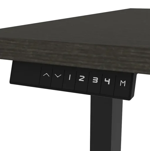 bestar Standing Desks<Universel 60"W Electric Height Adjustable Desk, Deep Grey (65867-32)