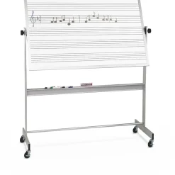 Best-Rite Dry Erase<Dual Sided Music Line Deluxe Reversible 4' x 8' Mobile Whiteboard (668AH-MM)