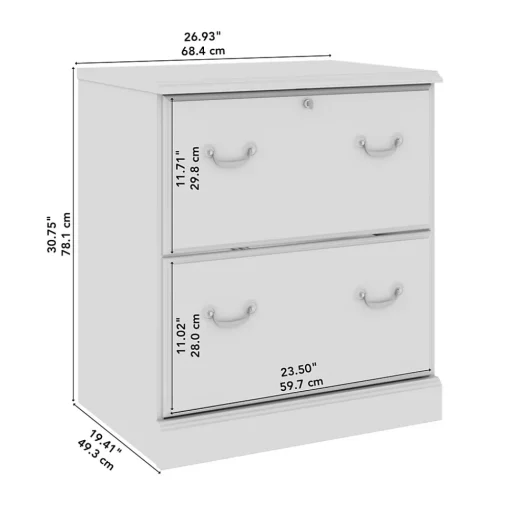 Bush Business Furniture File Cabinets<Arlington 2-Drawer Lateral File Cabinet, Harvest Cherry (WC65554-03)