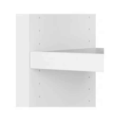 Bush Business Furniture Office Desks<Echo 56W Bookcase Desk, Pure White/Modern Gray (KI60507-03)