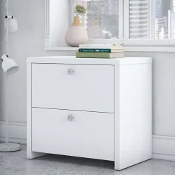 Bush Business Furniture File Cabinets<Echo Lateral File Cabinet, Pure White (KI60102-03)