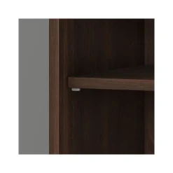 Bush Business Furniture Bookcases<Hybrid 73"H 5-Shelf Bookcase with Doors, Laminated Wood (HYB024BW)