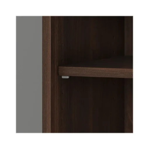 Bush Business Furniture Bookcases<Hybrid 73"H 5-Shelf Bookcase with Doors, Laminated Wood (HYB024BW)
