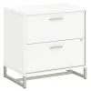 Bush Business Furniture File Cabinets<Method 2 Drawer Lateral File Cabinet, White (KI70204SU)