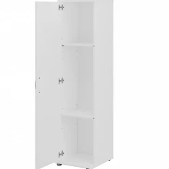 Bush Business Furniture Storage Cabinets<Universal 62" 6-Piece Modular Storage Set with 14 Shelves, White (UNS002WH)