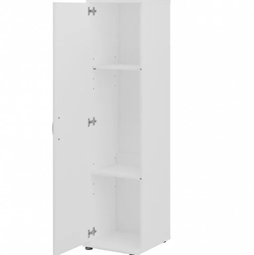 Bush Business Furniture Storage Cabinets<Universal 62" 6-Piece Modular Storage Set with 14 Shelves, White (UNS002WH)