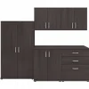 Bush Business Furniture Storage Cabinets<Universal 62" 5-Piece Modular Storage Set with 11 Shelves, Storm Gray (UNS003SG)