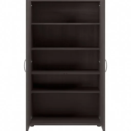 Bush Business Furniture Storage Cabinets<Universal 62" 5-Piece Modular Storage Set with 11 Shelves, Storm Gray (UNS003SG)