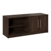 Bush Business Furniture Storage Cabinets<Vista Low Storage Cabinet with Doors and Shelves, Black Walnut (VSS160BW)