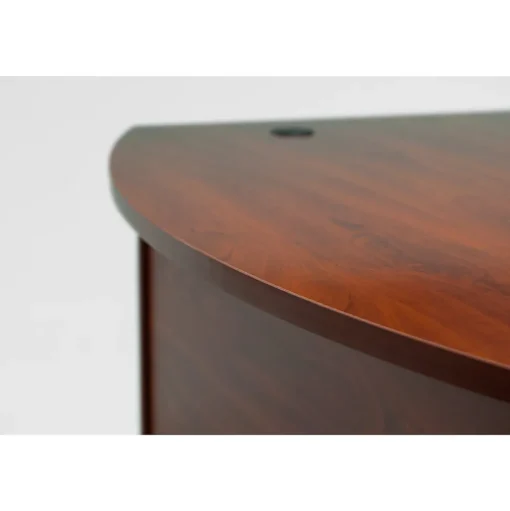 Bush Business Furniture Office Desks<Westfield 60"W Left Handed L Bow Desk, Gray (WC24433)
