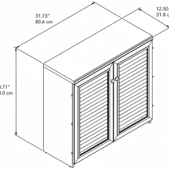 Bush Furniture Storage Cabinets<Fairview Small Storage Cabinet with Doors, (WC53296-03)