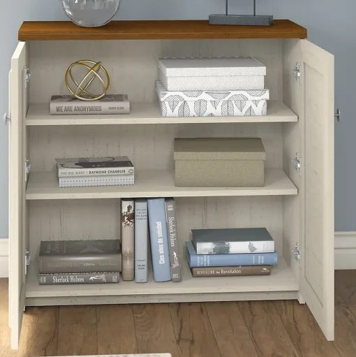 Bush Furniture Storage Cabinets<Fairview Small Storage Cabinet with Doors, (WC53296-03)