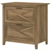 Bush Furniture File Cabinets<Key West 2-Drawer Lateral File Cabinet, Letter/Legal, Reclaimed Pine, 30" (KWF130RCP-03)