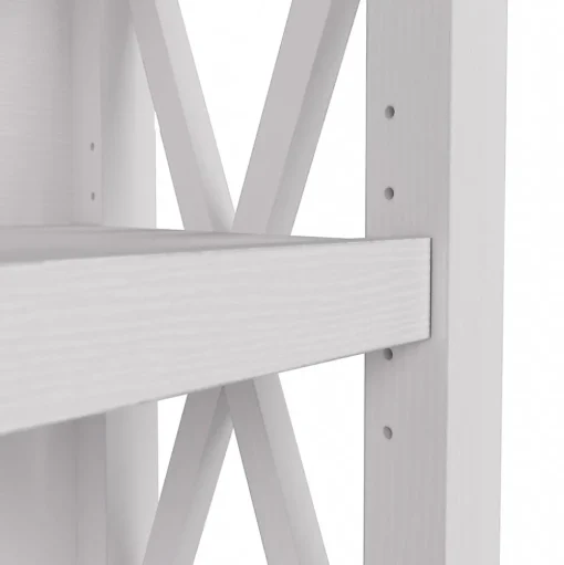 Bush Furniture Bookcases<Key West 30"H 2-Shelf Bookcase with Adjustable Shelf, Pure White Oak (KWB124WT-03)