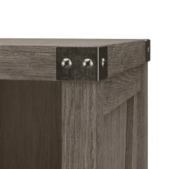 Bush Furniture Bookcases<Knoxville 72"H 5-Shelf Bookcase with Door, Restored Gray (CGB118RTG-03)