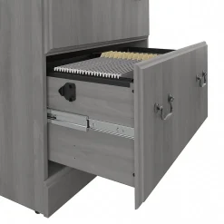 Bush Furniture File Cabinets<Saratoga 2-Drawer Lateral File Cabinet, Locking, Modern Gray (EX45854-03)