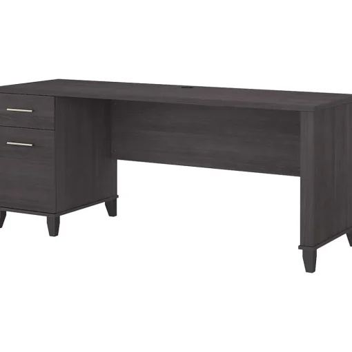 Bush Furniture Office Desks<Somerset 72"W Office Desk with Drawers, (WC81572)