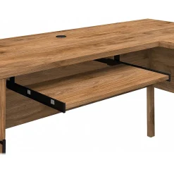 Bush Furniture L-Desks<Somerset 72"W L Shaped Desk with Hutch, (SET001FW)