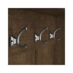 Bush Furniture Storage Cabinets<Woodland 40W Hall Tree and Shoe Storage Bench with Doors, Ash Brown (WDL001ABR)