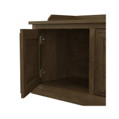 Bush Furniture Storage Cabinets<Woodland 40W Hall Tree and Shoe Storage Bench with Doors, Ash Brown (WDL001ABR)