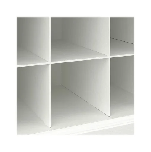 Bush Furniture Storage Cabinets<Woodland 40W Hall Tree and Shoe Storage Bench with Shelves, White Ash (WDL002WAS)