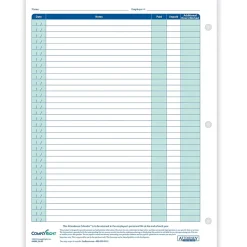 ComplyRight Hr Forms<2024-2025 Academic Attendance Calendar, 50/Pack (A43005015)