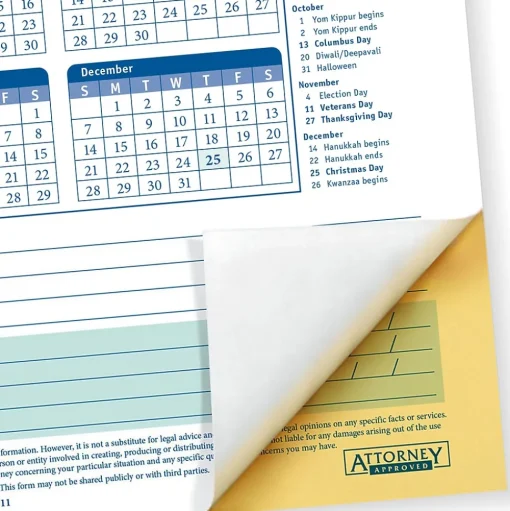 ComplyRight Hr Forms<2025 Time Off Request and Approval Form, 2-Part, 50 Forms/Pack (A0030)