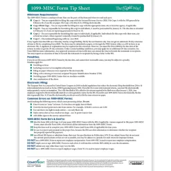 ComplyRight Tax Forms<TaxRight 2024 1099-MISC Tax Form Tax Form Set with Envelopes, 4-Part, 25/Pack (SC6103E25)