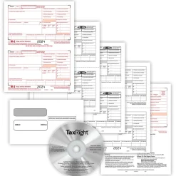 ComplyRight Tax Forms<TaxRight 2024 W-2 Tax Form Tax Forms, Envelopes, TipSheet & Software, 4-Part, 10/Pack (SC5645ES10)