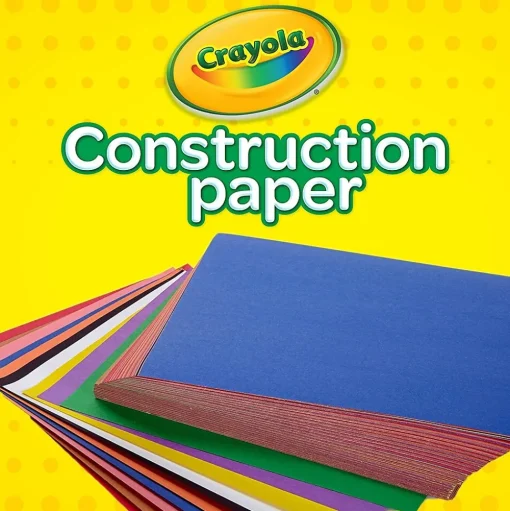 Crayola Construction Paper<12 Colors! Construction Paper, 12" x 9", Assorted Colors, 240/Carton (993200)