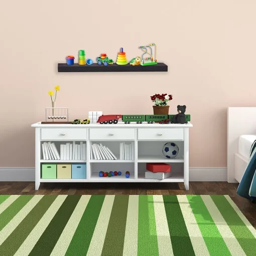 Eden Grove Shelving<Square Edge Single Wall Shelf, 36"W, Black ( 0191402)
