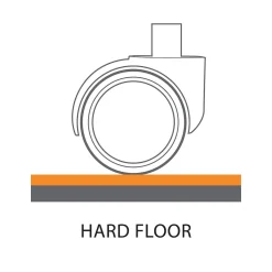 ES Robbins Chair Mats<EverLife Hard Floor Chair Mat with Lip, 45" x 53'', Clear (132123)