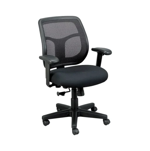 Eurotech Office Chairs<Apollo Fabric Task Chair, Black (MT9400-BK)