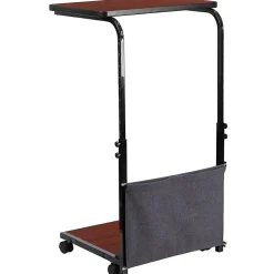 Flash Furniture Standing Desks<Charger 24"W Rectangular Adjustable Standing Computer Desk, Mahogany (MT62881)