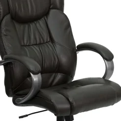 Flash Furniture Office Chairs<Hansel Ergonomic LeatherSoft Swivel High Back Executive Office Chair, Espresso Brown (BT9088BRN)
