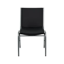 Flash Furniture Folding & Stacking<HERCULES™ Vinyl Heavy Duty Stack Chair With Arms, Black, 20/Pack (20XU6015BKVYL)