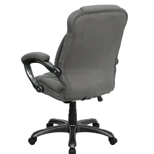 Flash Furniture Office Chairs<Jessie Ergonomic Microfiber Swivel High Back Executive Office Chair, Gray (GO725GY)