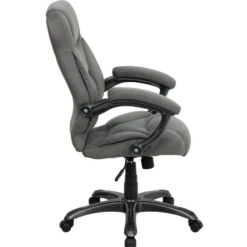 Flash Furniture Office Chairs<Jessie Ergonomic Microfiber Swivel High Back Executive Office Chair, Gray (GO725GY)