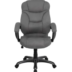 Flash Furniture Office Chairs<Jessie Ergonomic Microfiber Swivel High Back Executive Office Chair, Gray (GO725GY)