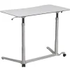 Flash Furniture Standing Desks<Merritt 37"W Rectangular Adjustable Standing Computer Desk, Light Gray (NANIP61)