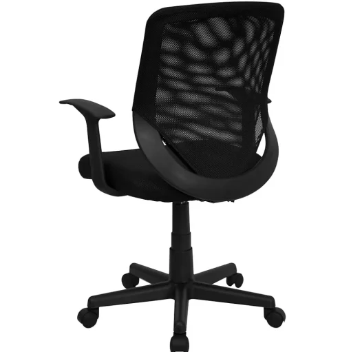 Flash Furniture Office Chairs<Norris Ergonomic Mesh Swivel Mid-Back Tapered Back Task Office Chair, Black (LFW95ABK)