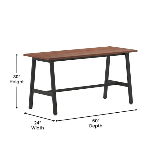 Flash Furniture Conference Room Tables<Redmond 60"W x 24"D Conference Table, Laminate, Walnut (MTM6024WLTABF)